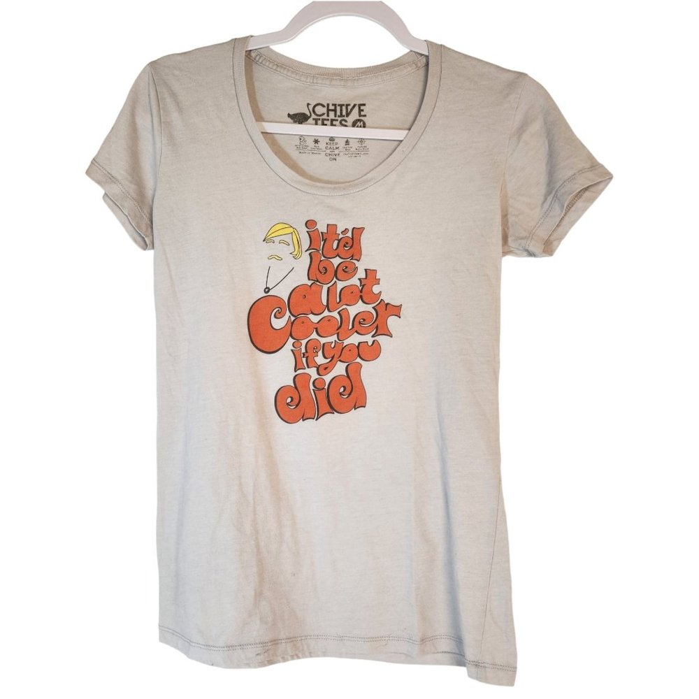 CHIVE TEES Be A Lot Cooler Unisex Tee The Chivery Unisex Chive On Size Medium - Picture 2 of 7